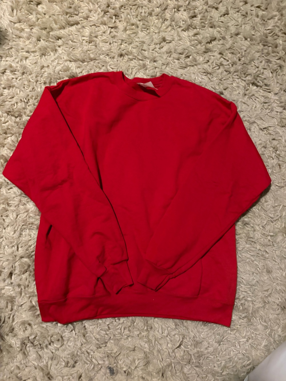Hanes Women's Bright Red Crewneck Sweatshirt